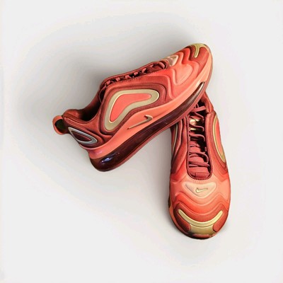 Nike Air Max 720 GS Crimson Gold AQ3195-600 Youth 6.5 Low 2019 Iron Man Cushion