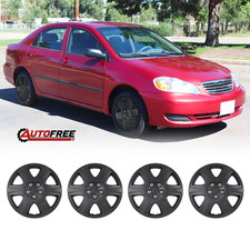 For 2005-2008 Toyota Corolla 15 Set Of 4 Wheel Cover Hubcaps Black 42621-ab110