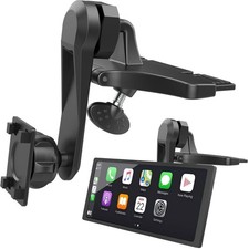 CD Slot Car Mount for Portable CarPlay Screens with Extension Arm, Adjustable...