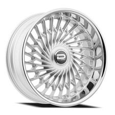 24 Dazz Seville Silver Brushed Chromed Stainless Steel Lip 24x9 5x4.75 5x5 0mm