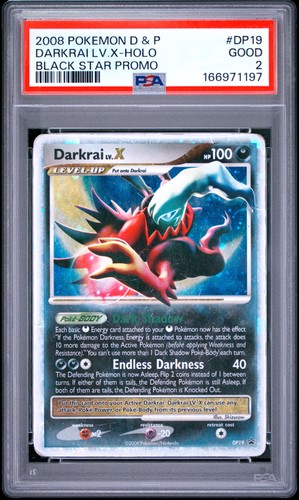 Darkrai LV.X graded PSA 2 for sale on eBay
