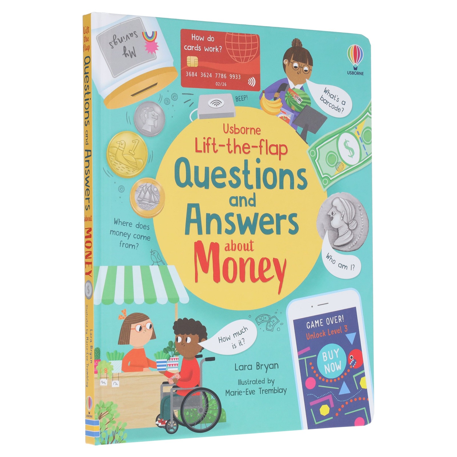 Usborne Lift-the-flap Questions and Answers about Money, Hardback NEW - Image 2