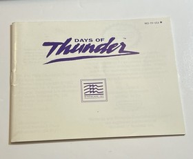 Days of Thunder (Nintendo NES, 1990) Authentic Complete In Box Tested