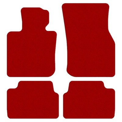 Fußmatten, Autoteppiche für BMW Mini Cooper IV F65 5t 2024-..., Rot x14 Rand