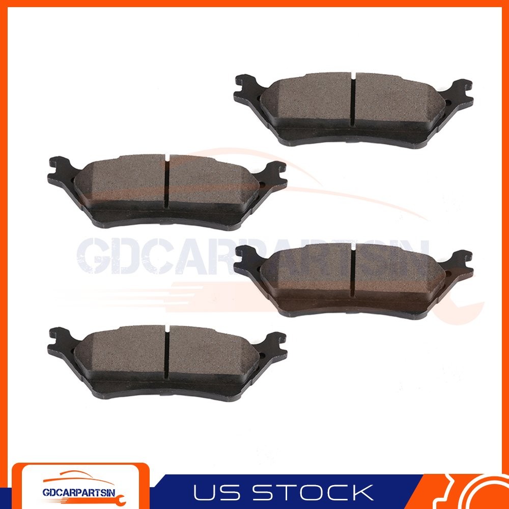 4 Pcs Rear Ceramic Brake Pads For 2015 2016 2017 2018 Ford F150 Truck