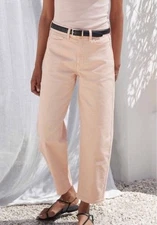 AYR All Year Round Peach The Beat Drop Ciao Bella Straight Leg Jeans Size 32 EUC