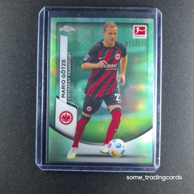 Topps Mario Götze Frankfurt Aqua - /275 Bundesliga Chrome 2023/24