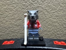 LEGO  Series 14 col211 Monsters Wolf Guy Minifigure, Bone, Halloween A1