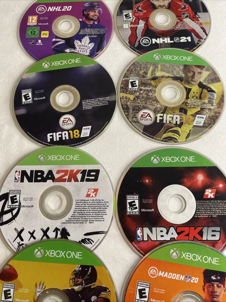 PAQUETE DE JUEGOS XBOX ONE DEPORTES - 10 JUEGOS - NHL, FIFA, NBA 2K, NFL MADDEN - PROBADO Foto 3 de 4