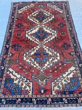 PERSAIN  Carpet Runner HAND MADE Oriental Wool Vintage Traditional 204 X 127 CM