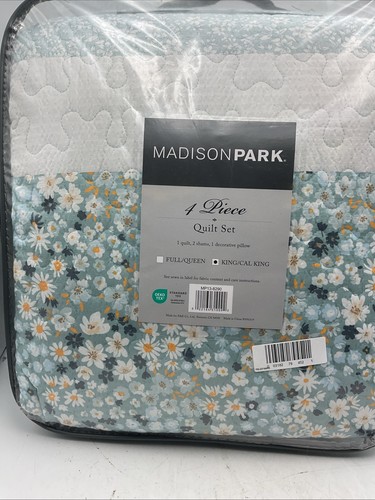 Madison Park 4 Piece Quilt Set King/ Cal King Seersucker - Picture 10 of 13