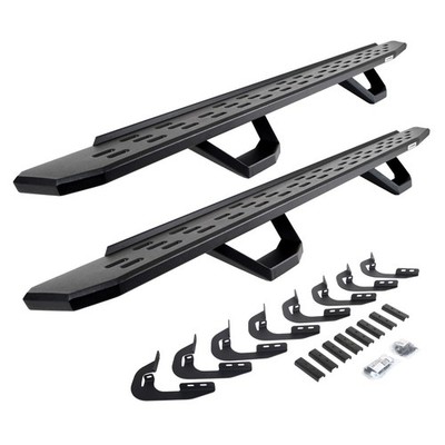 Go Rhino 6960478720PC RB30 Running Boards w/ Brackets & 2 (Pair) Drop Steps Kit