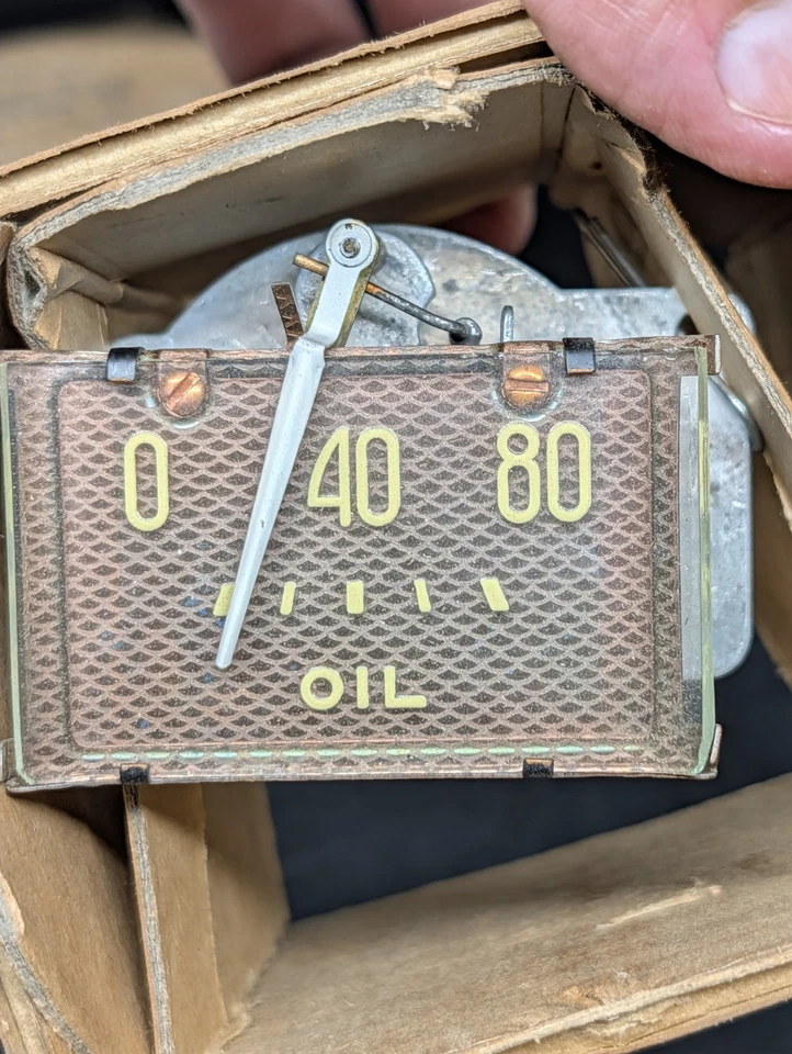 NUEVO 1942 1946 1947 1948 CHRYSLER INDICADOR DE PRESIÓN DE ACEITE INDICADOR DE TABLERO 1232794 Foto 4 de 4