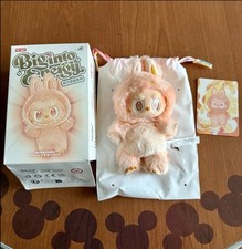    AUTHENTIC POP MART Labubu Big Into Energy BIE  Happiness  Plush Keychain V3