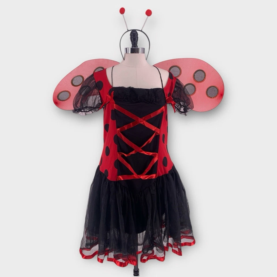 Leg Avenue 3 Piezas Precioso Disfraz Ladybug Adulto Halloween Talla Grande 3X-4X Foto 2 de 4