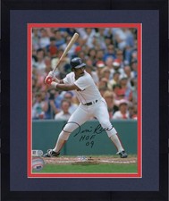 Framed Jim Rice Boston Red Sox Signed 8x10 Batting Stance Photo w/HOF 09 Insc