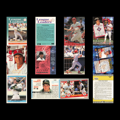 Jose Canseco Lot 59 Baseball Cards no dupes NM - Picture 11 of 12