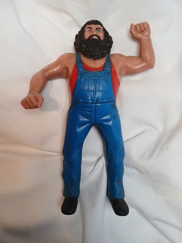 Vintage 1984 Hillbilly Jim 8 WWF Wrestler Rubber F...