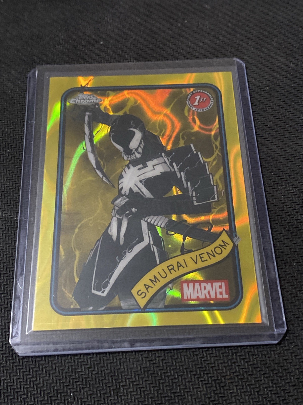 Samurai Venom Yellow Lava #127 1st Appearance 2025 Topps Chrome Marvel
