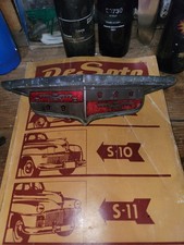 1946 1947 1948 Mopar Desoto Hood Emblem Badge Ornament Trim W Bezel