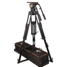 JIEPAI V20T Heavy Duty Pro Carbon Video Camera Tripod 100mm Fluid Head 30kg V20L