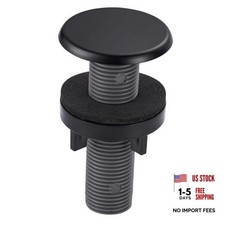 Kitchen Sink Hole Cover: Premium Faucet Hole Plate Stopper Plug, Matte Black