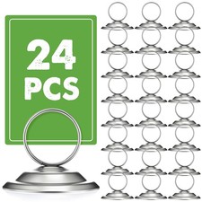 24 Pcs Table Number Holders-Metal Place Card Holders Table Number Stands Tabl...