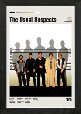 The Usual Suspects Movie Poster Framed Wall Art Poster Canvas Print Picture