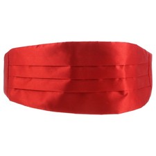 Red Dress Girdle Waistband Tuxedo Accessories Cumberbunds for Men Formal