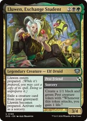 Lluwen, Exchange Student 199 Foil Secrets of Strixhaven Magic: The Gathering