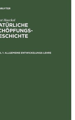 Ernst Haeckel Allgemeine Entwickelungs-Lehre (Gebundene Ausgabe) (US IMPORT)