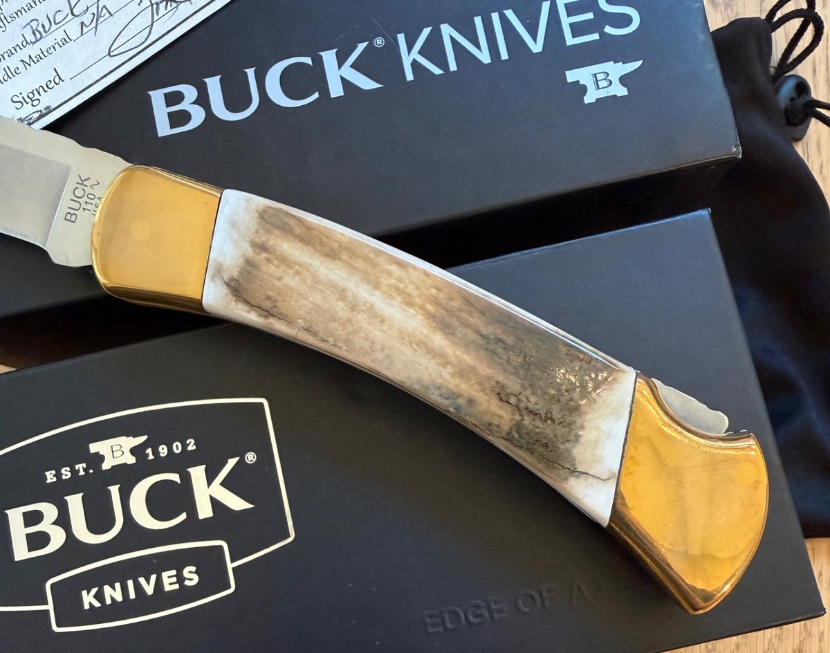 CUSTOMIZED BUCK 110 KNIFE NEVER USED IN BOX N14 | eBay