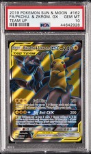 2019 POKEMON SUN & MOON TEAM UP #162 FULL ART/PIKACHU & ZEKROM GX PSA 10 on eBay