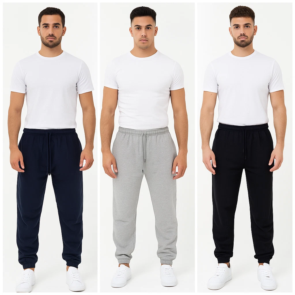 3 Pack Mens Fleece Jogging Bottoms Pants Plain Elasticated Joggers Trouser S-5XL
Opens in a new wind