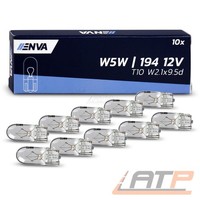 10 StüCk Enva W5W T10 12V 5W GlÜHlampe GlÜHbirne Glassockellampe Standlicht
