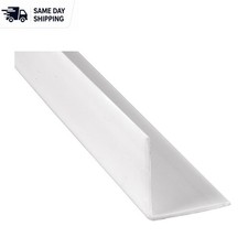 White Vinyl Corner Protectors 6-Pack - 2-3/8" x 48" Easy Install for Wall Edges