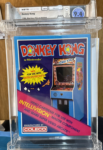 DONKEY KONG - INTELLIVISION - COLECO - NINTENDO - GRADED WATA - 9.4 - Picture 1 of 4