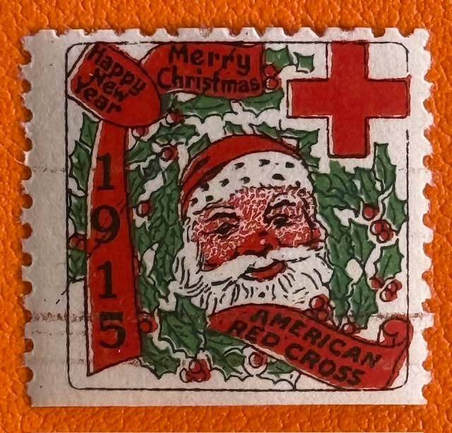 1915 USA Red Cross Christmas Seals Tuberculosis TB Cinderella Stamp