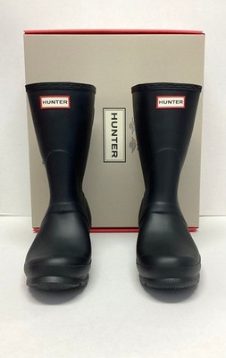 Hunter Womens Original Back Adjustable Short Boots in Size 8, WFS1013RMA-BLK