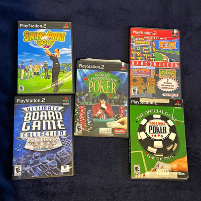 PlayStation 2 Game Lot 5 games (one sealed) all in pristine condition all CIB