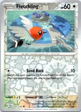 Pokemon TCG SV07: Stellar Crown Fletchling 121/142 Common Reverse Holo