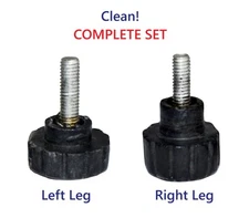 2 OEM  Magic Chef 312121900005 312121900010 Refrigerator ADJUSTABLE LEG MCBR360S