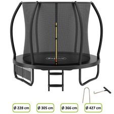 Trampolin Outdoor Gartentrampolin Sport Fitnesstrampolin mit Netz Zelsius