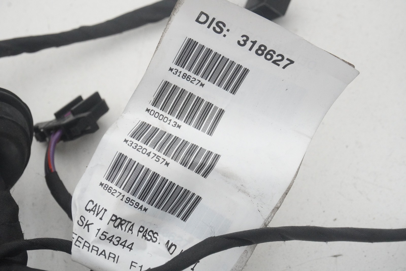 Ferrari California 2015-2018 Right Door wiring harness P/N 318627
