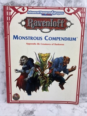 Monstrous Compendium Appendix III: Creatures of Darkness D & D Ravenloft 