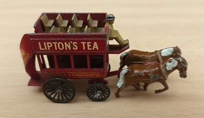 Models of Yesteryear Horse Drawn Carriage No. 12 Lipton Tea - Image 1 of 4