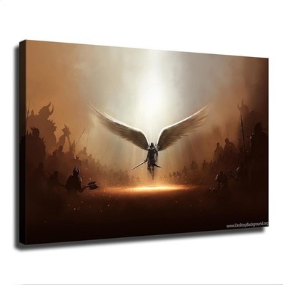 Saint Michael The Archangel Defend Poster Canvas Print Art Decoration