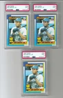 (3) 1990 TOPPS PSA MINT 9 KEN GRIFFEY JR. CARDS (298, 308, 311)