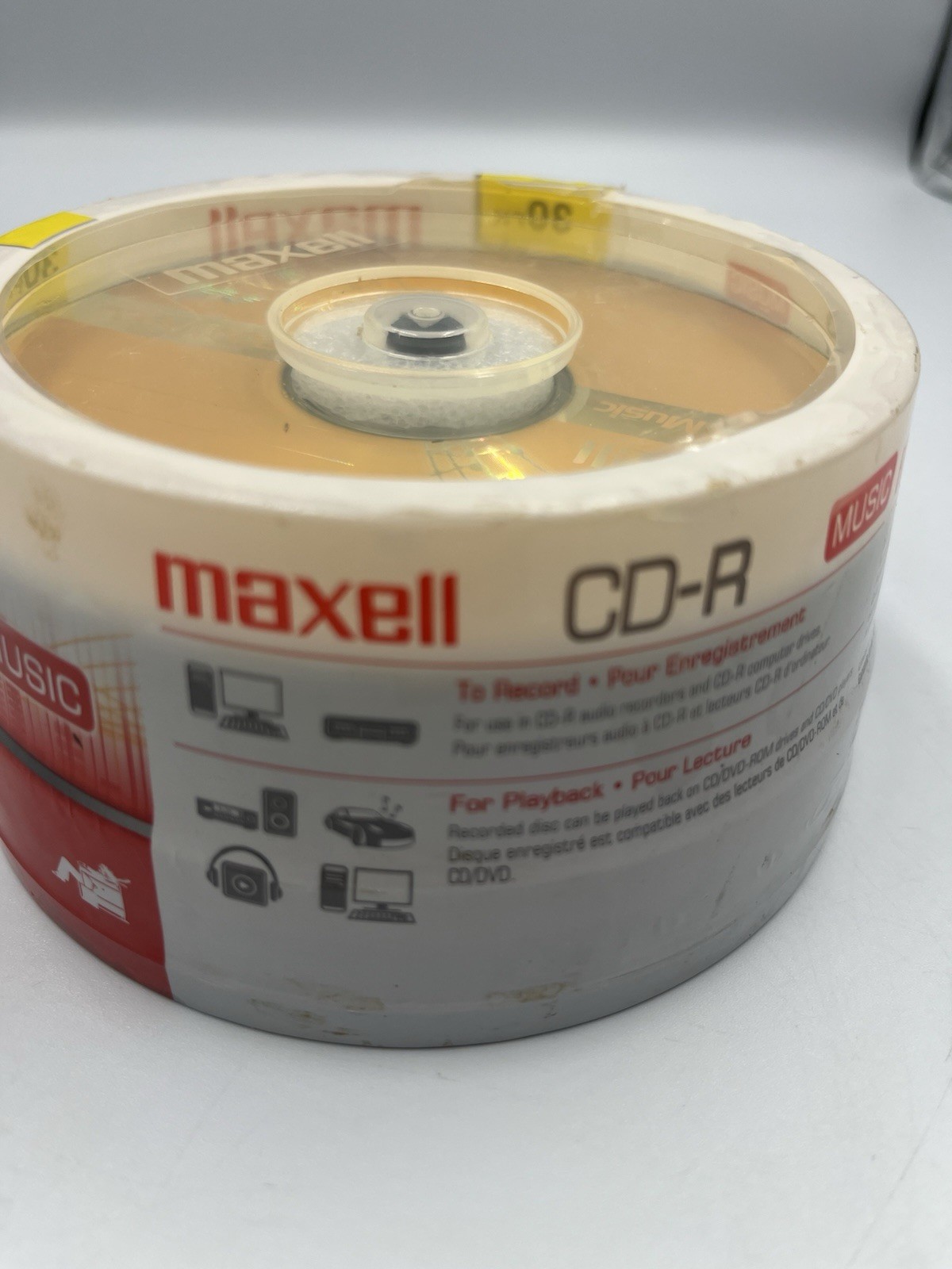 Maxell CD-R 30 Pack Music Gold Recordable Discs 700 MB NEW SEALED