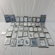Lot of 41 - 2.5” Laptop SATA Hard Drives – Mixed Brands & Capacities – Untested